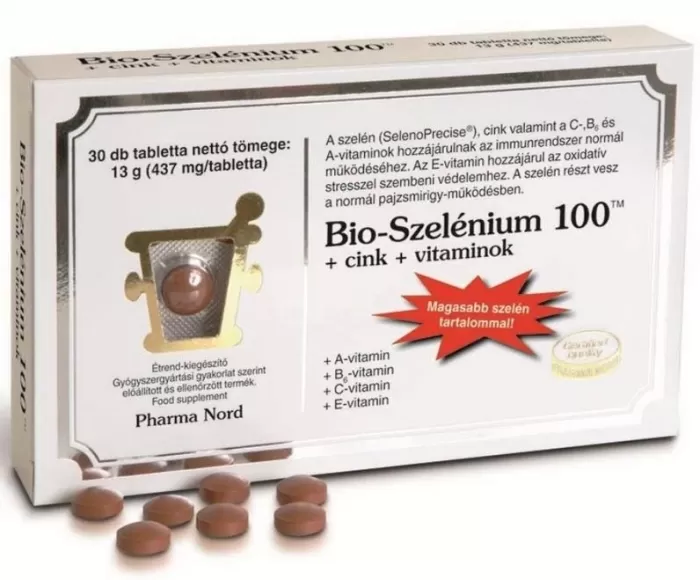 Fodor Gyógyszertár - Pharmanord bio-szelénium 100+zn+vitamin tabletta  30x