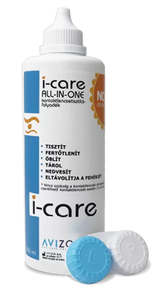 Fodor Gyógyszertár - I-care tisztító folyadék lágy kontaktlencse 1x 350ml