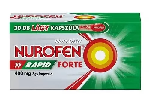 Fodor Gyógyszertár - Nurofen rapid forte 400mg lágy kapszula 30x
