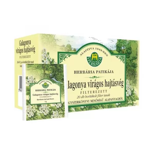 Fodor Gyógyszertár - Galagonya virágos hajtásvég filteres 25x herbária