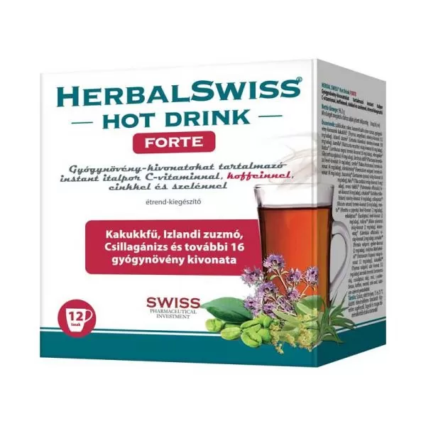 Fodor Gyógyszertár - Herbal swiss hot drink forte italpor 12x
