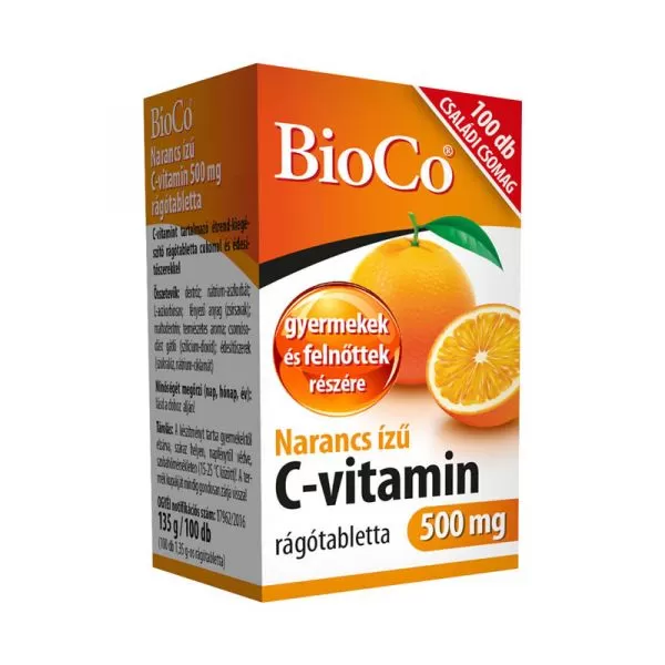 Fodor Gyógyszertár - Bioco c-vitamin 500mg rágótabletta narancs izű 100x