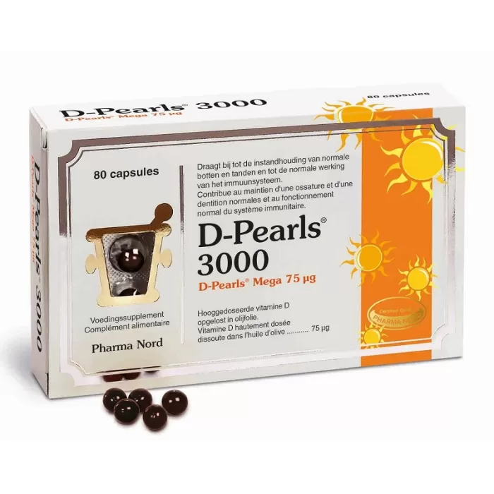Fodor Gyógyszertár - Pharmanord d-pearls d3-vitamin 3200 ne gyöngykapszula 80x